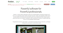 Desktop Screenshot of analyzrgolf.com